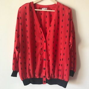 80s Streetwear Sir James Red Penguin